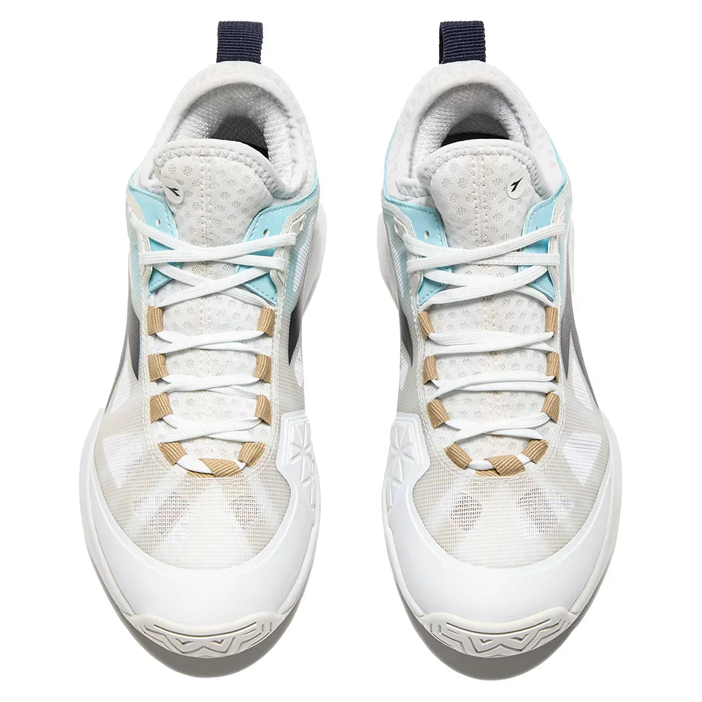 Women's Speed Blushield Fly 4 Tennis Shoes White and Blue Corsair