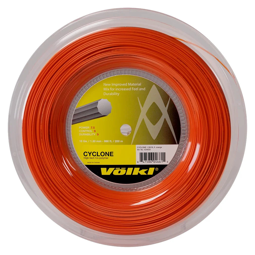 Cyclone 16G Tennis String Reel Fluo Orange