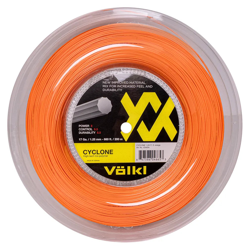 Cyclone 17G Tennis String Reel Fluo Orange