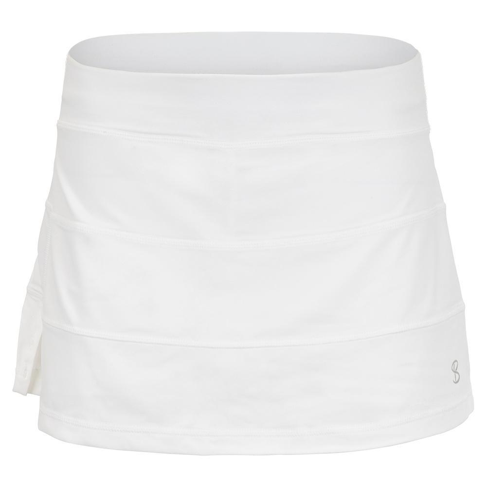 Women's UV Colors 13 Inch Tennis Skort White