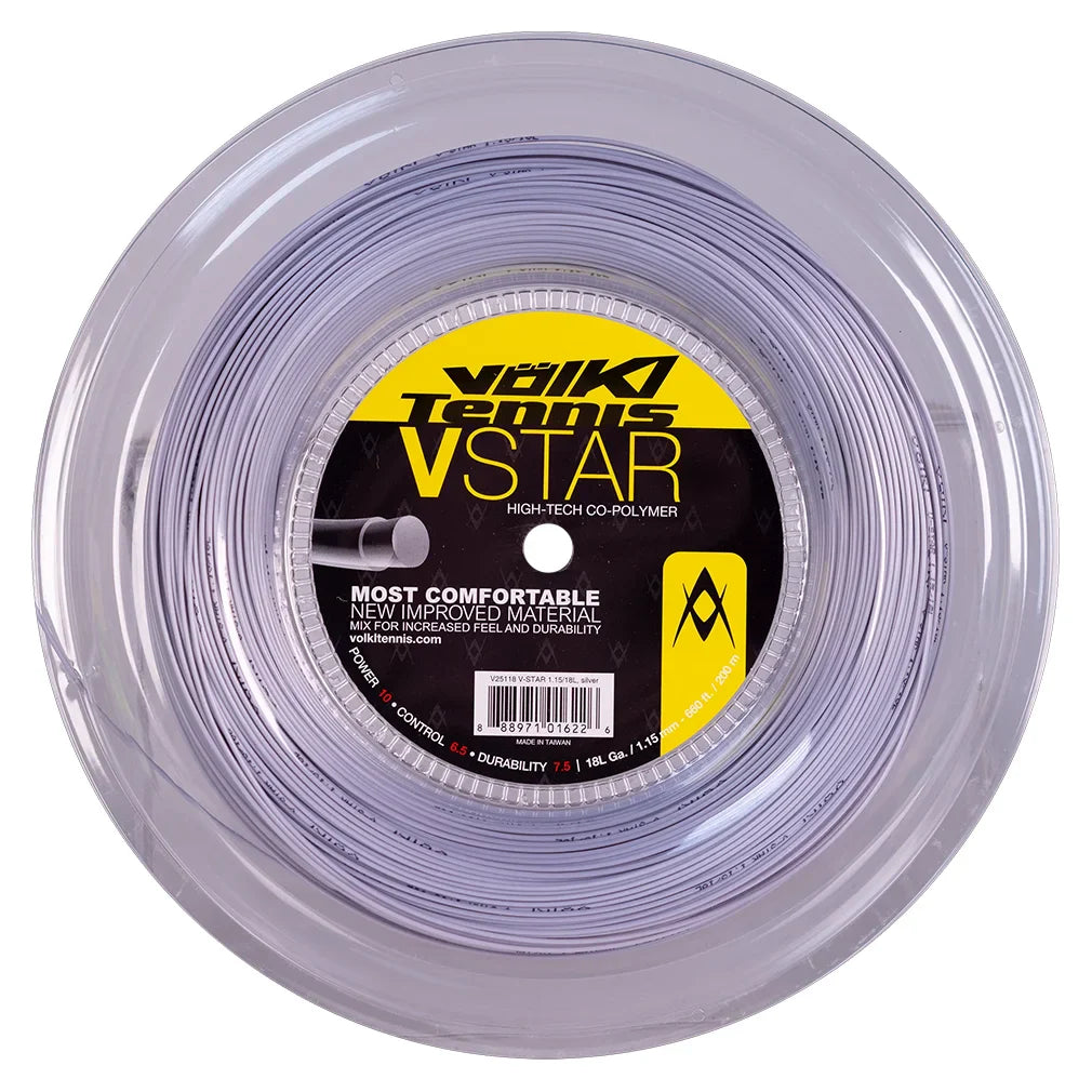 V Star Tennis String Reel Silver