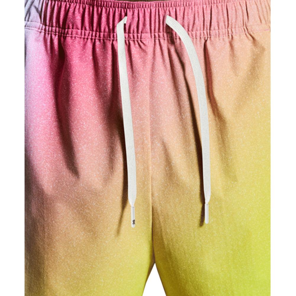 Men's Court 5" Tennis Short White and Lime