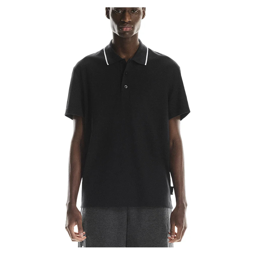 Men's Courtside Tennis Polo Black