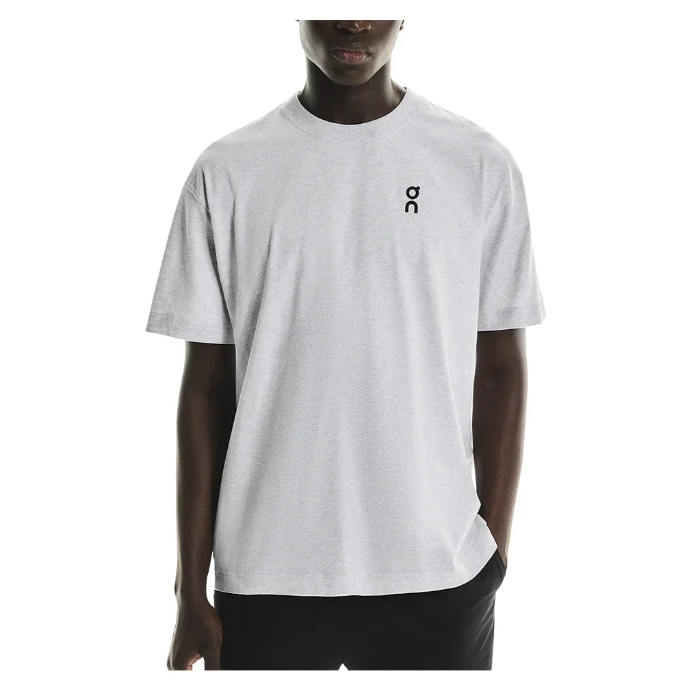 Men's Club Court Tennis Top Heather Gray and Pink