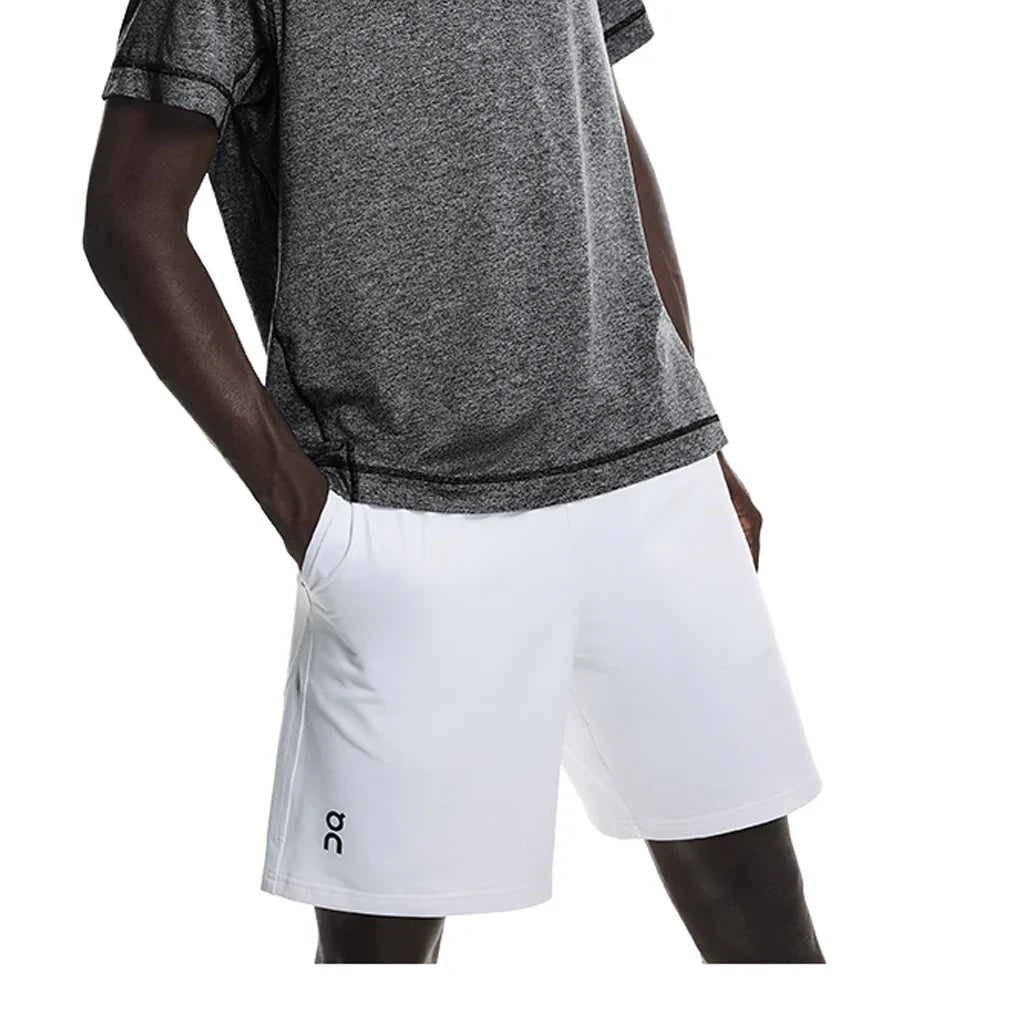 Men's Courtside 8 Inch Tennis Shorts White