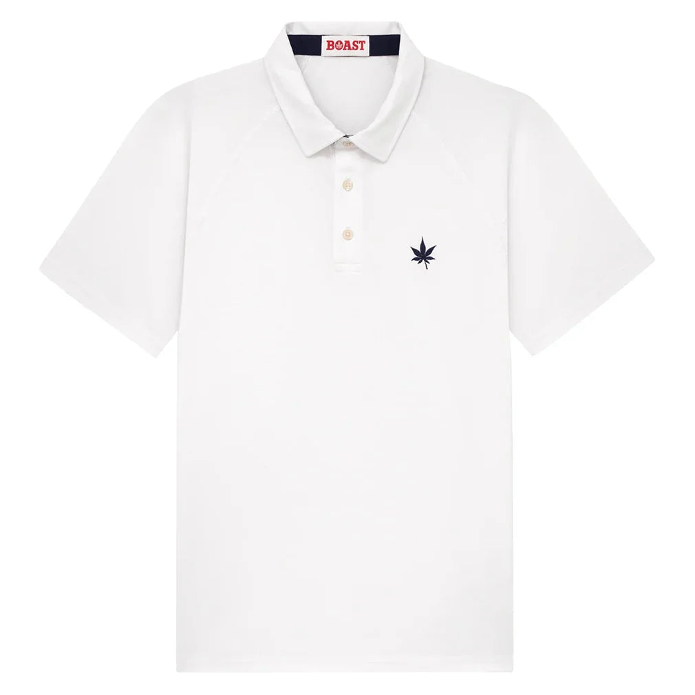 Men's Performance Raglan Tennis Polo White