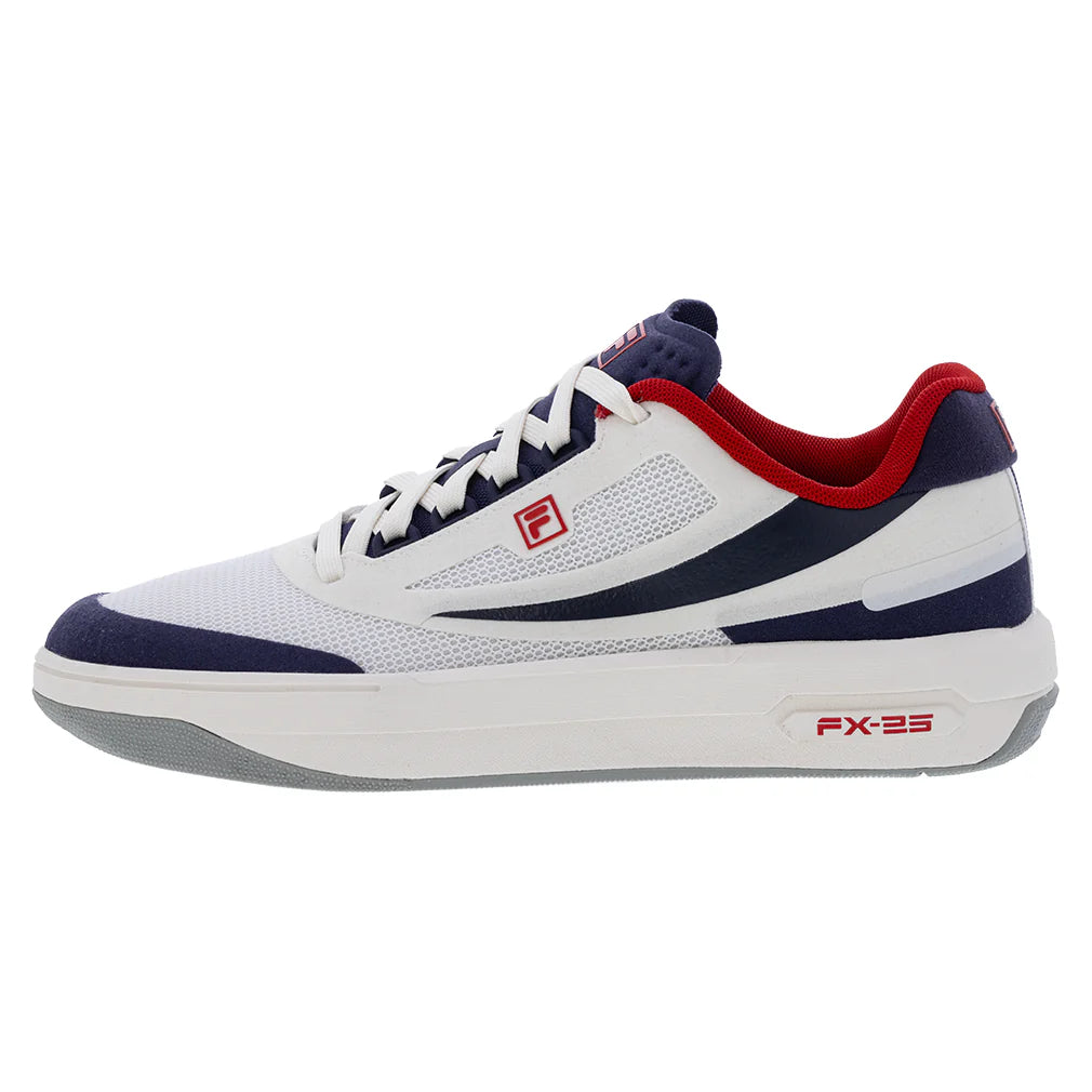 Men's FX-25 Tennis Shoes White and Navy