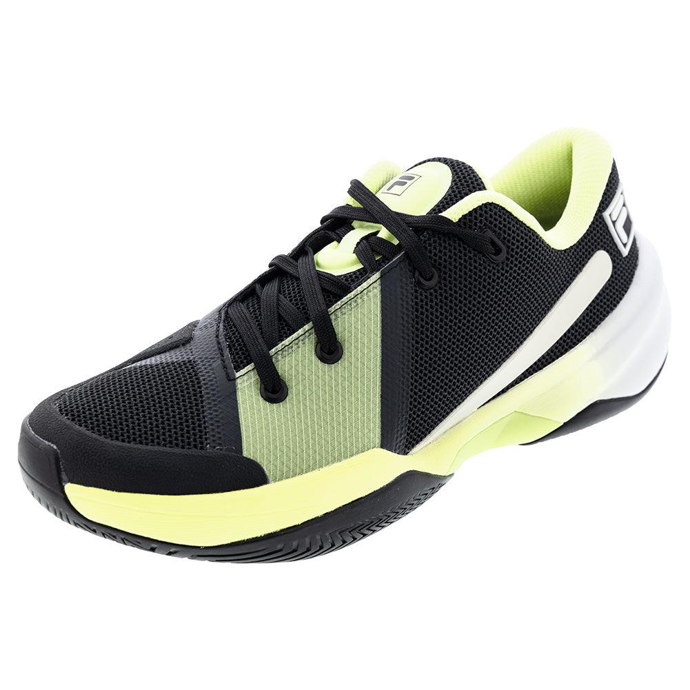 Men's Fire Ace Tennis Shoes Black and Shadow Lime