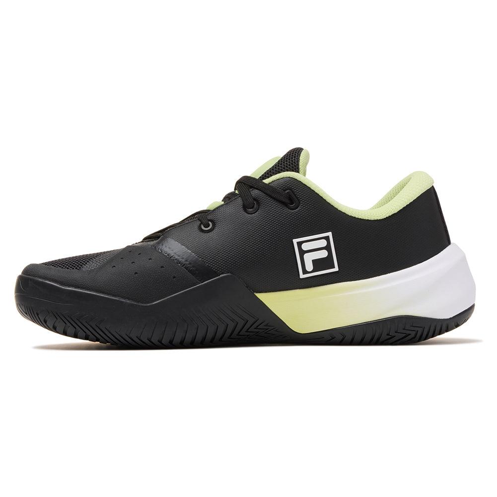 Men's Fire Ace Tennis Shoes Black and Shadow Lime