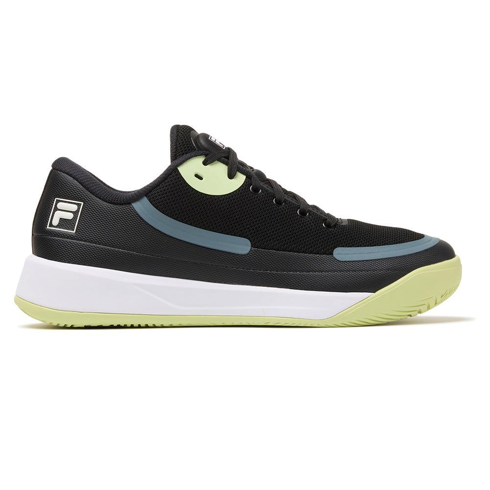 Men's Quick Ace Tennis Shoes Black and Shadow Lime