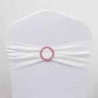 20 Pack Diamond Round Chair Sash Band Buckle Pins Pink - Timeless Rhinestone Napkin Rings 2.5" - Bell Racket Store