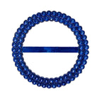 20 Pack Diamond Round Chair Sash Band Buckle Pins Royal Blue - Timeless Rhinestone Napkin Rings 2.5" - Bell Racket Store