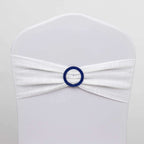 20 Pack Diamond Round Chair Sash Band Buckle Pins Royal Blue - Timeless Rhinestone Napkin Rings 2.5" - Bell Racket Store