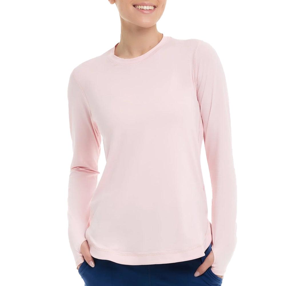 Women's Relaxed Scallop Long Sleeve Tennis Top