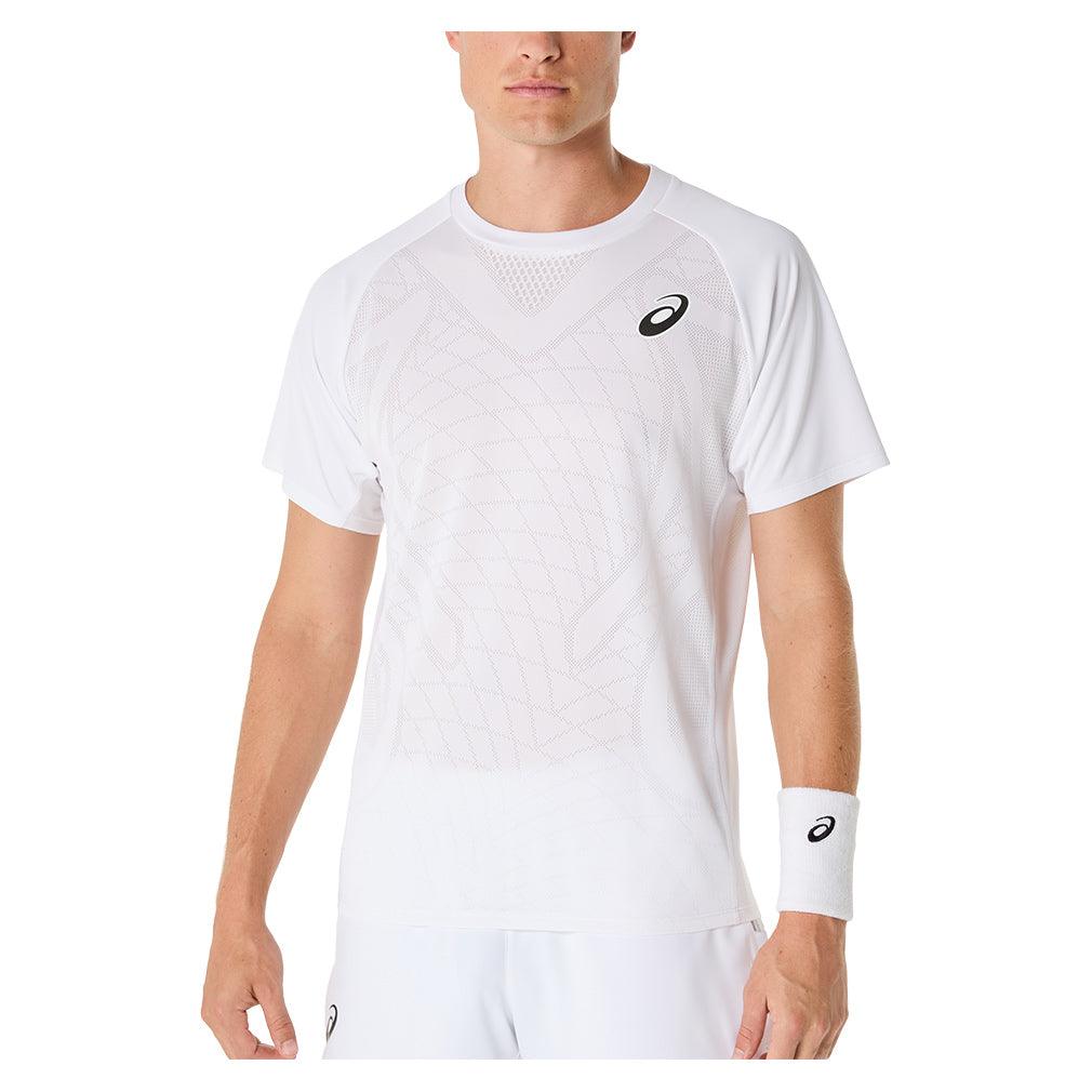 Men's Match ACTIBREEZE Short Sleeve Tennis Top Brilliant White