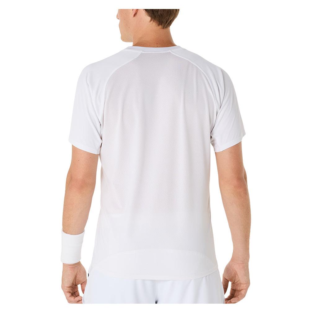 Men's Match ACTIBREEZE Short Sleeve Tennis Top Brilliant White