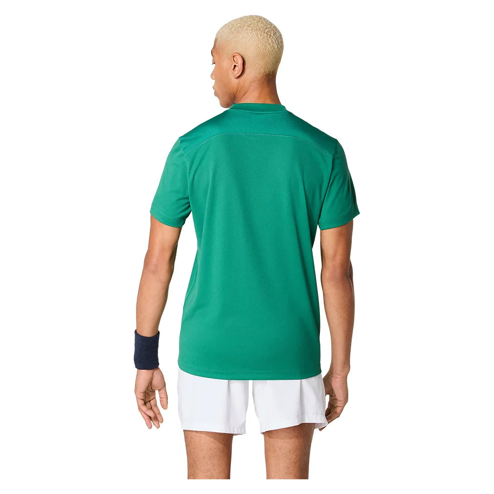 Men's Court Short Sleeve Tennis Top Jasper Green