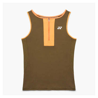 Women's Tournament Zip Tennis Tank