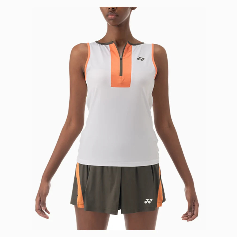 Women's Tournament Zip Tennis Tank