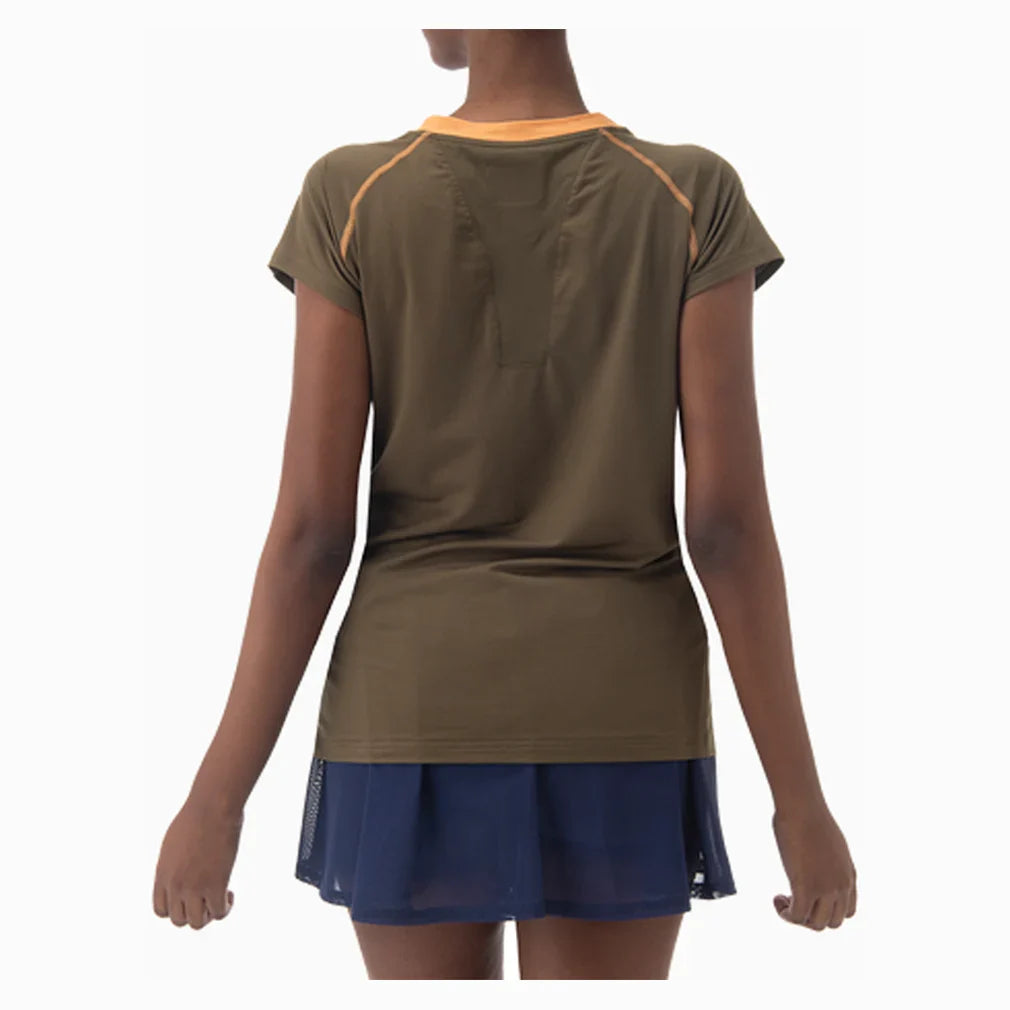 Women's Tournament Tennis Top Oil Brown