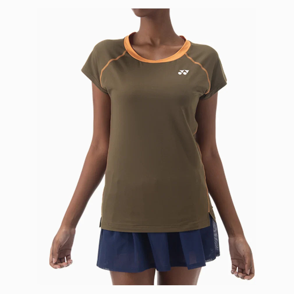 Women's Tournament Tennis Top Oil Brown