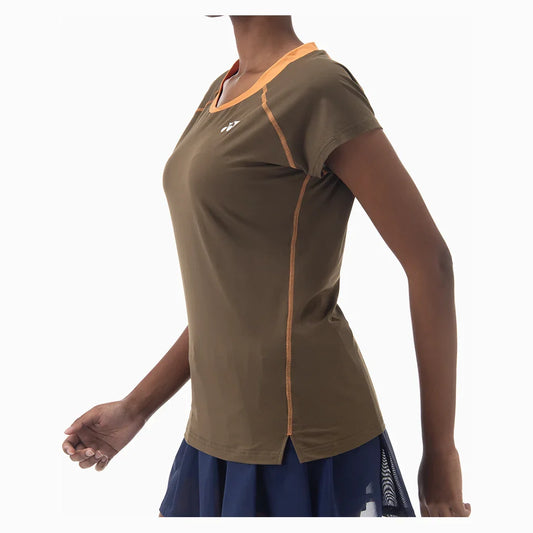 Women's Tournament Tennis Top Oil Brown