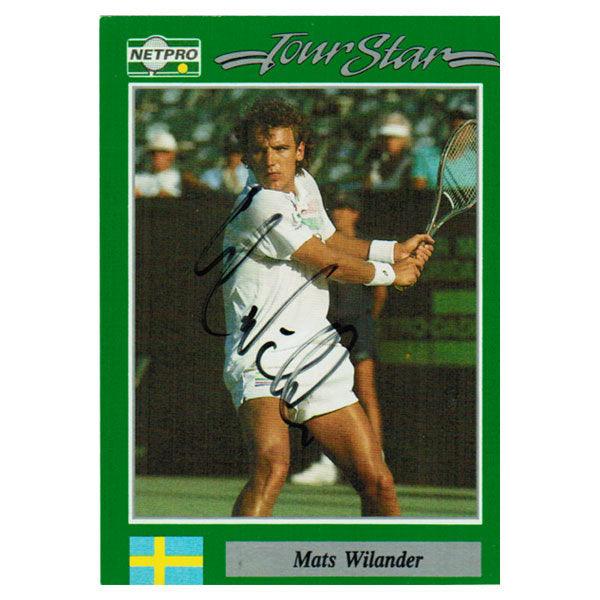Mats Wilander Signed Men's Card