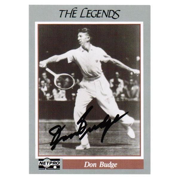 Don Budge Signed Legends Card
