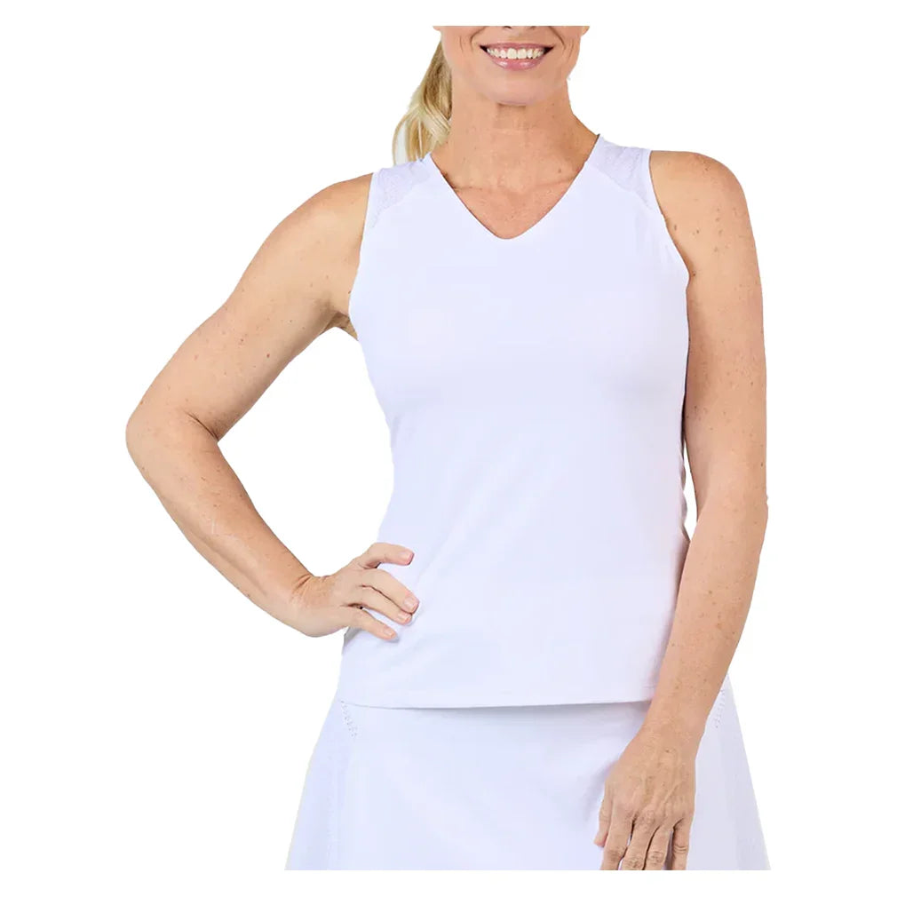 Women's Tennis Tank White