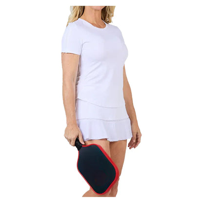 Women's Short Sleeve Tennis Top White