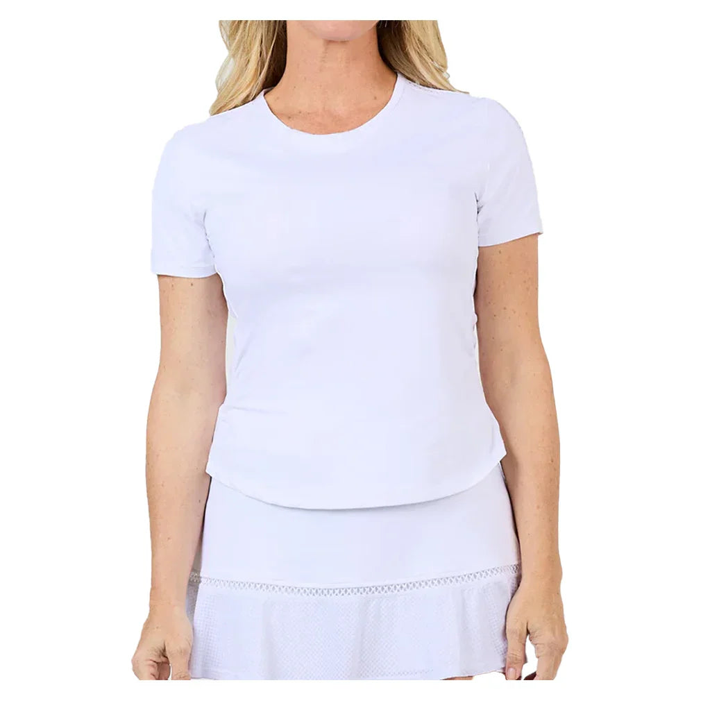 Women's Short Sleeve Tennis Top White