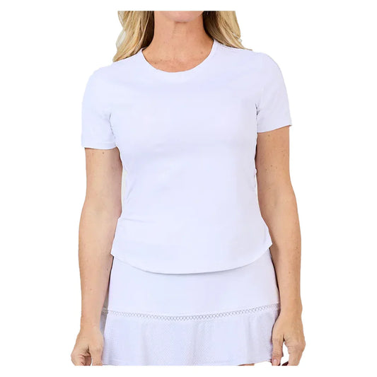 Women's Short Sleeve Tennis Top White