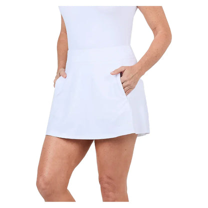 Women`s 15 Inch Tennis Skort White