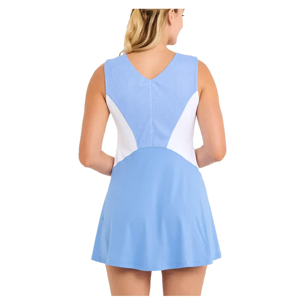 Women's Tennis Dress White and Periwinkle