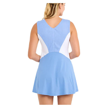 Women's Tennis Dress White and Periwinkle