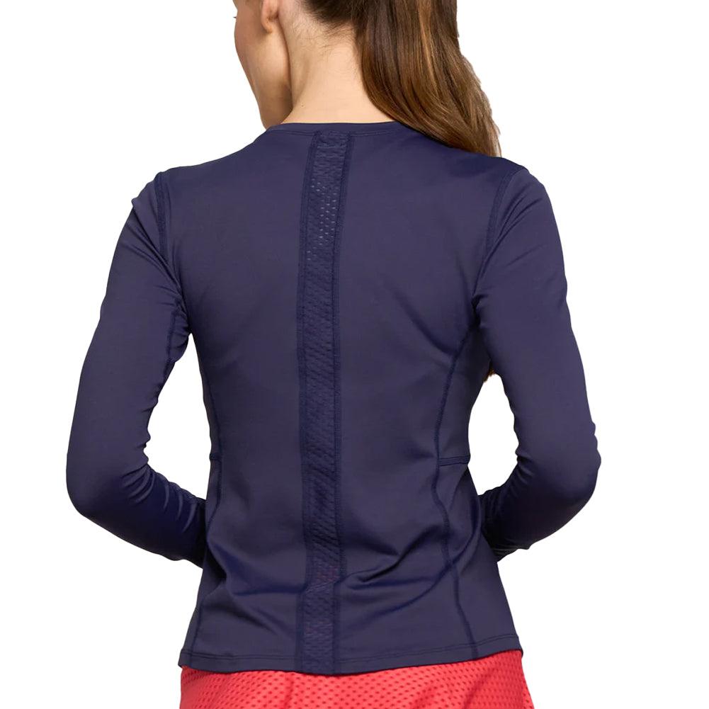 Women's Elite Titan Long Sleeve Tennis Top Eggplant