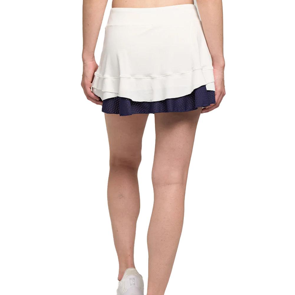 Women's Elite Distract 13 Inch Tennis Skort White and Eggplant
