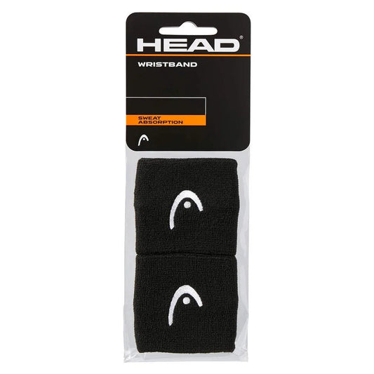2.5 Inch Tennis Wristband 2 Pack Black - Bell Racket Store