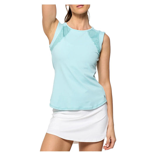 Women's Power Tennis Tank Pastel Blue