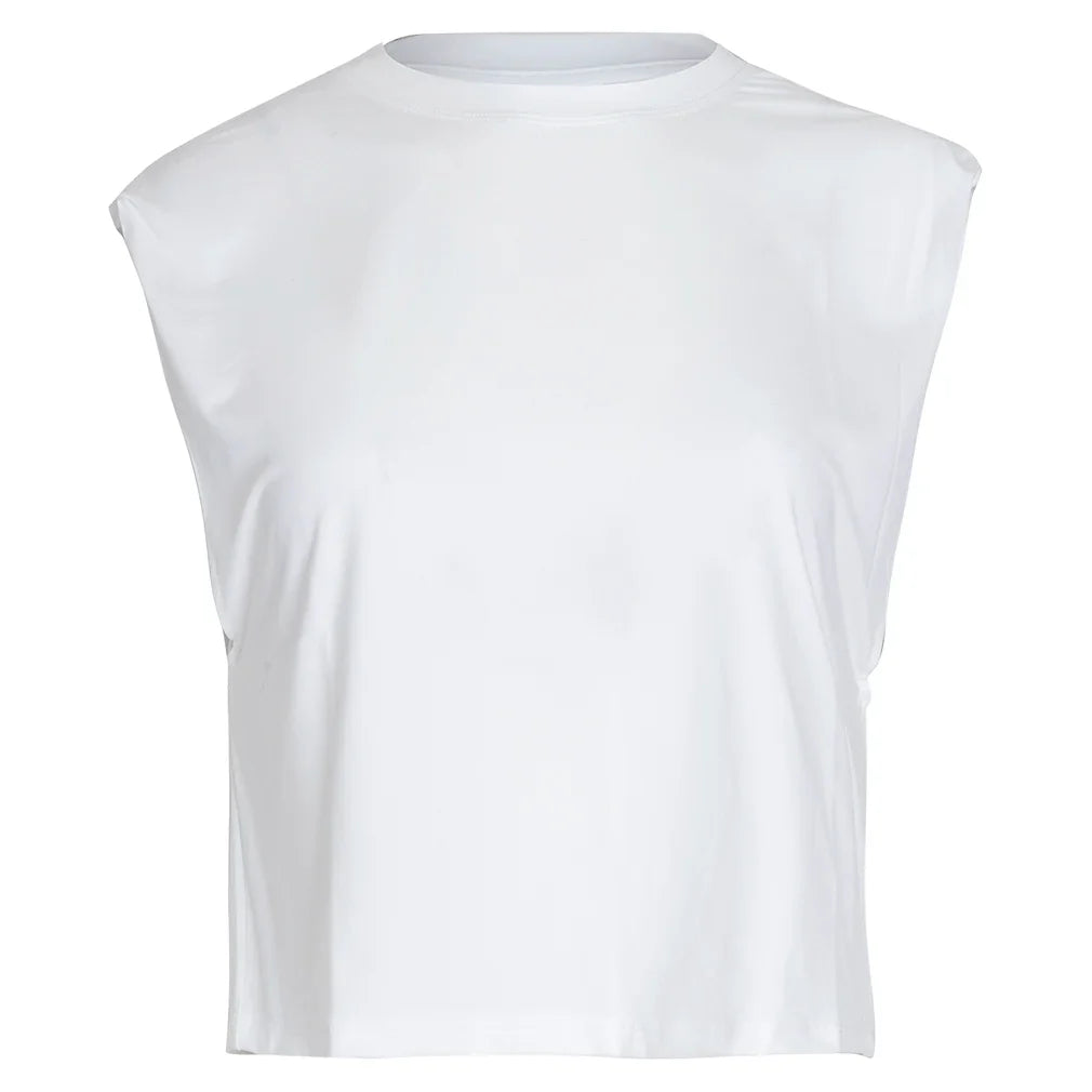Women's Boxy Tennis Tee White