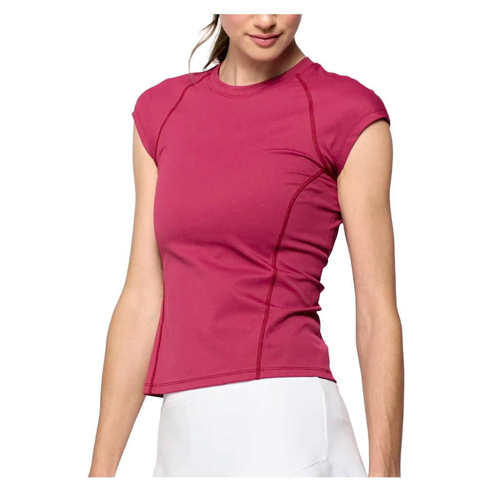 Women's Vision Tennis Tee Burgundy