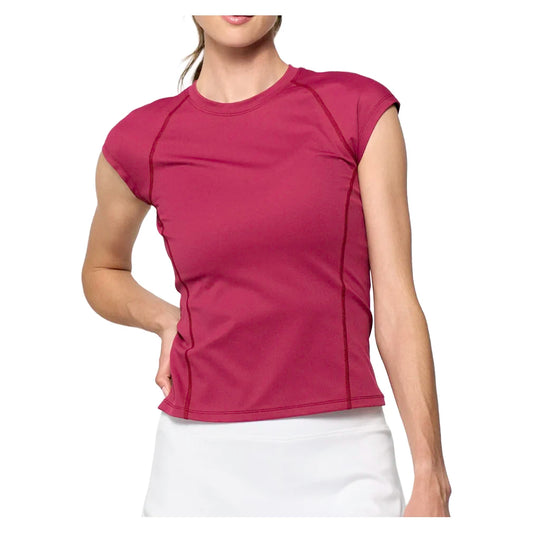 Women's Vision Tennis Tee Burgundy