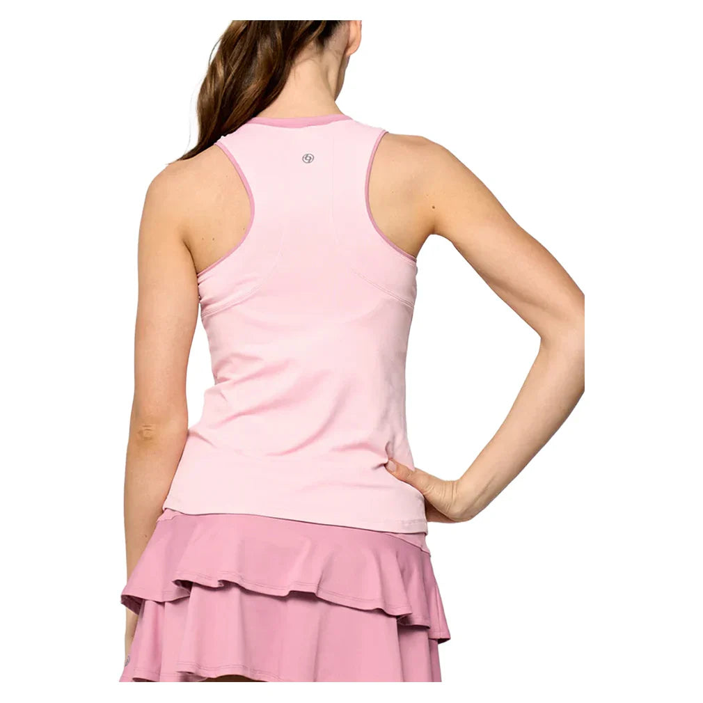 Women's Gracey Tennis Tank Carnation and Antique Rose