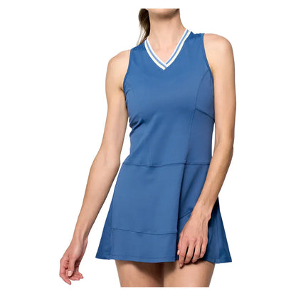 Women's Vivian Tennis Dress Denim Blue and Multi