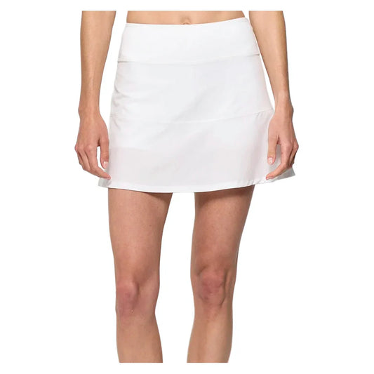 Women's Linear 15 Inch Tennis Skort White