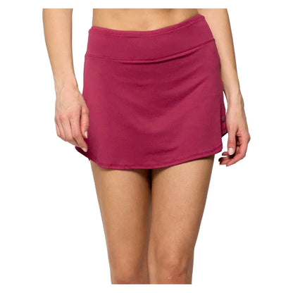 Women's Pop 13 Inch Tennis Skort Burgundy