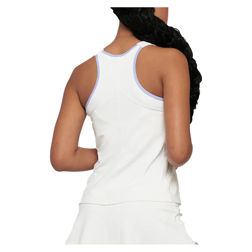 Women's Elite Ladder Tennis Tank White and Iris
