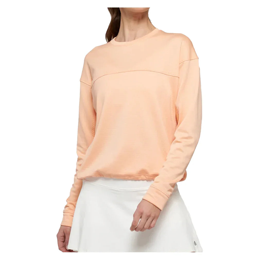 Women's Electra Post Game Tennis Pullover Papaya