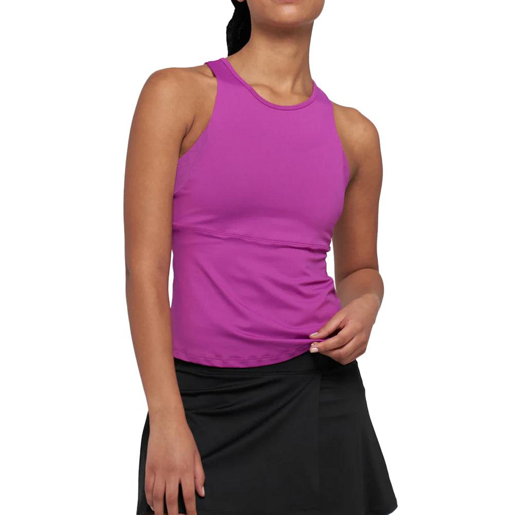 Women's Elite Curve Tennis Tank Magenta and Blush