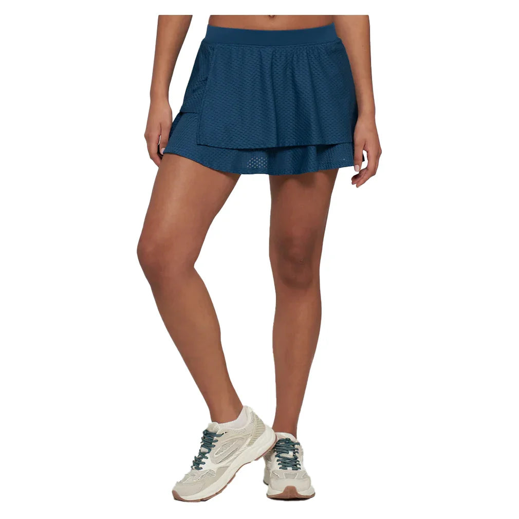 Women's Circle Mesh Layer 13 Inch Tennis Skort Dragonfly